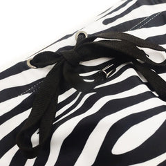 Men's Sexy Zebra Print Swim Trunks for Water Sports