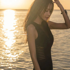 Sexy Mesh Bodysuit Swimsuit for a Slim Fit