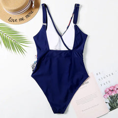 2020 New Women's Swimsuit, Floral One-Piece Bikini