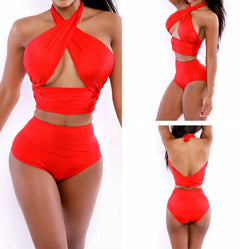 Plus Size Conservative Women's One-Piece Swimsuit