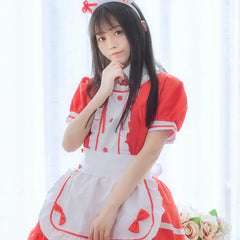 Cosplay Maid Costume for Anime Performances (Black/White)